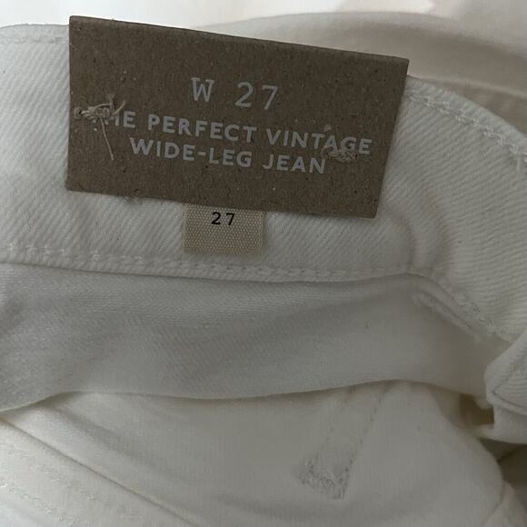 Madewell Womens Perfect Vintage Wide Leg Jeans Size 27 Cream White Preppy NWT - Picture 6 of 8
